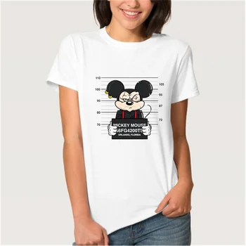2021 Letnú Zábavu Nové Disney Trestného Série Daisy Kačica Tlače T shirt Ženy Harajuku Cartoon Príležitostné Voľné Topy Tee Tričko Femme