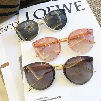 2021 Vintage Polarizované Slnečné okuliare pre Ženy Cat Eye slnečné Okuliare Ženy Okuliare Classic Fashion Žena Zliatiny Nohy Oculos