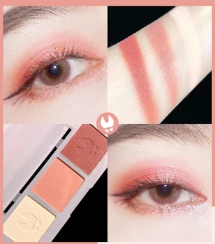 3 Farebné Matné Eyeshadow Paleta Očných Tieňov Prášok Eye Make-Up dlhotrvajúci Nepremokavé Paletu make-up Maquillage TSLM1