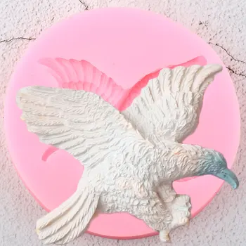 3D Vtákov Orol Silikónové Formy Candy Ílu Polyméru Fondant Formy DIY Cake Zdobenie Nástroje Živičné Mydlo Čokoláda Gumpaste Formy