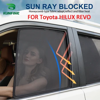 4PCS/Súbor Alebo 2KS/Set Magnetické Auto Bočné Okno Slnečníky Oka Tieni Blind Pre Toyota HILUX REVO