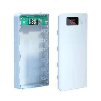 A6 LCD Displej 6x18650 Batérie Prípade Power Bank Shell Nabíjačku Box Bez Batérie