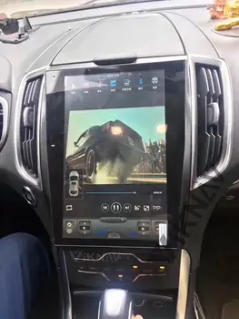Autorádio pre ford edge-2019 android auto video prehrávače, gps navigácie stereo multimediálny prehrávač vertikálne displej 12.1 palce