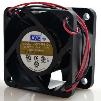 AVC DV05028B12U 5028 50*50*28mm 5cm DC 12V 1.65 4 drôtu server invertor pwm chladiaci ventilátor