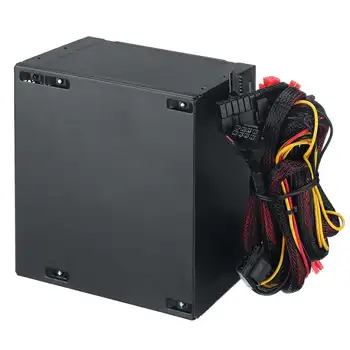 Black 1000W Napájací PFC Tichý Ventilátor ATX 20kolíkový 12V PC Počítač SATA Herné PC Napájací zdroj Pre Intel a AMD Počítača