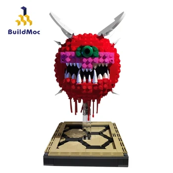 Buildmoc Nápady Výstroj PC Hry Doom Cacodemon Model Divné Jedna-eyed Monštrá Nastaviť Stavebné Bloky Zbierku Hračiek Dieťa Dekoratívny Darček