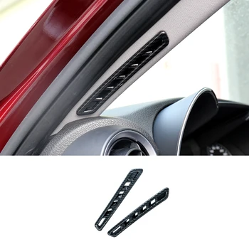 Carbon fiber auto-pilier odvzdušňovací dekoratívny kryt Pre Alfa Romeo giulia interiérové úpravy Príslušenstvo