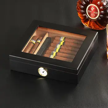 Cédrové Drevo, Cigary Cestovné Humidor Box Prenosný Cigaru Prípade, W/ Zvlhčovač Vlhkomer Cigary Humidor Sigaren Box Na Cigary COHIBA