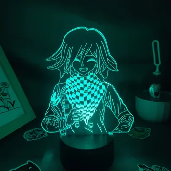 Danganronpa Anime Obrázok Kokichi Oma 3D Led Nočné Osvetlenie Neon Narodeninám Darčeky Pre Priateľov RGB Hra, Lávové Lampy, Spálňa Tabuľka Dekor