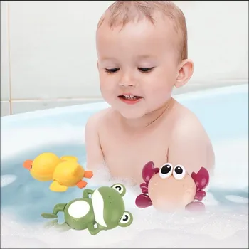 Detská Kúpeľ Hračky 0 12 Mesiacov Baby Kúpanie Hračka Frog Pre Deti Chlapec 1 Rok Deti Kúpeľňa Vody Hry Plávanie Vaňou Hodinky Hračky