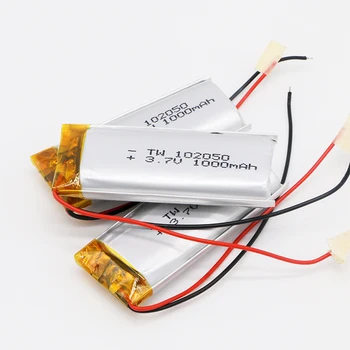 Doprava zadarmo 3ks/veľa lipo batérie 3,7 v 102050 1000mAh li - polymer batérie nabíjateľné lítiové batérie 1000mAh