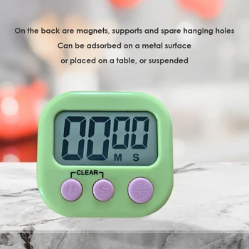 Elektronický Digitálny Displej Časovač LCD Magnetické Varenie Odpočítavanie Stopky so Stojanom pre Kuchyňa Ornament
