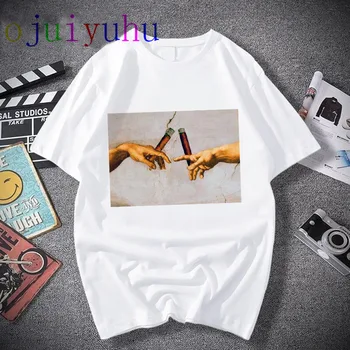 Estetické t shirt vaporwave Michelangelo ženy móda nové harajuku tričko Bežné kórejský štýl Grafiky hip hop t-shirt žena
