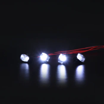 FIMONDA RC Auto 4PCS LED Kolo Pozornosti Strechy Svetlo pre 1/10 RC Crawler Traxxas TRX4 Axial SCX10 90046 Tamiya CC01 Redcat GEN8
