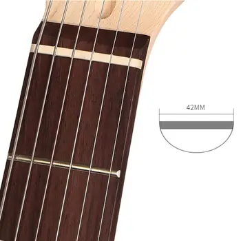 Gitara Časť 42mm / 1.65 V Kostnej Matica Pre 6 Reťazce Elektrickú Gitaru Stratocaster Tele ST TL Gitarové Príslušenstvo