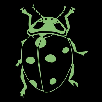 Hmyzu Logo Svetelný Patch lienka Železa Ons Škvrny na Oblečení prestupu Fluorescenčné Nálepky na Oblečenie ping