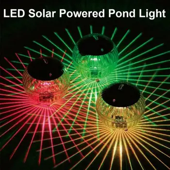 Hot Predaj Plávajúce Svetlo LED Disco Svetlo Bazén Vodotesný LED Solárne Napájanie Multi Farby Vody Drift Lampa Bezpečnosti