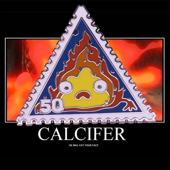 Howl ' s Moving Castle Calcifer Pin Démon Ohňa Ducha Denník Slaniny Prekliatie Odznak Štúdio Ghibli anime brošňa zber