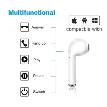 I7s TWS Bluetooth Stereo Slúchadlá Bezdrôtové Slúchadlá Pre Všetkých Chytrý Telefón Športové slúchadlá Bluetooth Slúchadlá In-ear Slúchadlá