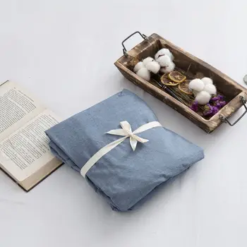 Japonský štýl umyté bavlna plavidlá posteľ list deka jednej manželská posteľ študentské koľaje farbou iny posteľná bielizeň listov