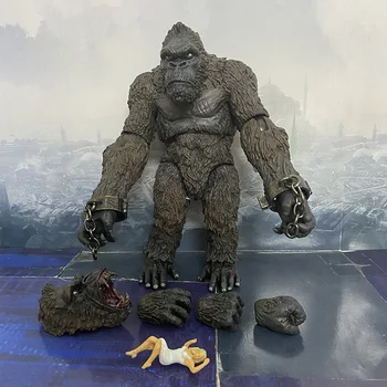 King Kong Obrázok Film Hračky Čiernej A Bielej Verzii Figúrka Opice Kingkong Akcie Obrázok Zber Model Hračka Darček Skladom