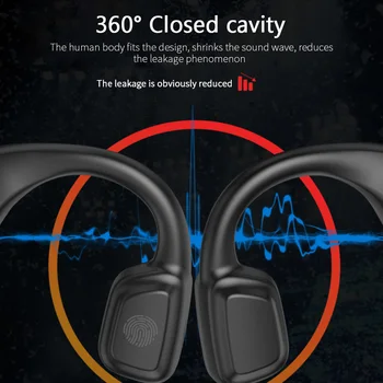 Kostné Vedenie Slúchadlá Bezdrôtová Športové Slúchadlá Nepremokavé Headset Stereo Hands-free S Mikrofónom Pre Beh