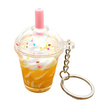 Kreatívne Ice Cream Kúzlo Krúžok Držiak Keychain Auto Taška Prívesok Šperky Darček