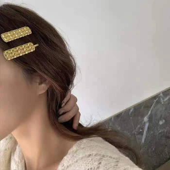 Kórejský Módne sponky do Vlasov pre Ženy Vintage Jednoduché Kovové Vlásenky Klip Hlavu Geometrické Vlasy 2021 Príslušenstvo Šperky Veľkoobchod
