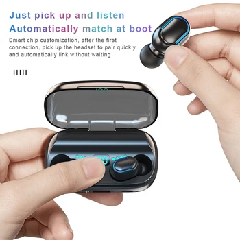 Mini In-ear Bezdrôtové Slúchadlá Bluetooth 5.0 Slúchadlá TWS HIFI Športové Bežecké Headset Podporu IOS/Android Telefóny HD Hovor fone