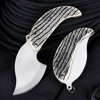 Mini Prenosné Darček Nôž Na Ovocie Leaf Nôž Vonkajšie Multifunkčné Skladací Nôž Keychain