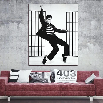 Modulárny Hd Vytlačí Obrázok Elvis Presley Domáce Dekorácie, Obrazy Na Plátne Plagát Charakter Stenu, Kresby Na Obývacia Izba Č Rám