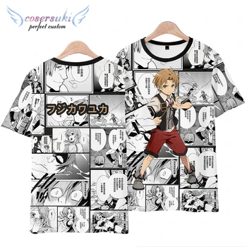 Mushoku Tensei anime-krátke rukávy T-shirt Roxy Migurdia Greyrat Japonských mužov a žien dvojrozmerné oblečenie trend