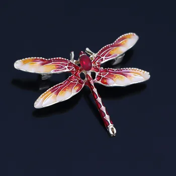 Móda Dragonfly Crystal Brošňa Ženy Tričko Vyhovovali Drahokamu Hmyzu Zvierat Kolíky Brošne Strany Darček