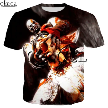 Móda Pár Nosenie Hru T-shirt Muži Ženy 3D Tlač Kratos Boh Vojny Krátky Rukáv Streetwear Harajuku T Košele, Topy