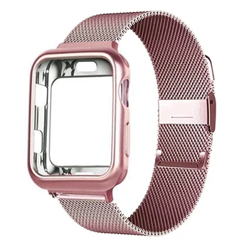 Nerezová oceľ remienok pre apple hodinky 6 se 5 4 3 iwatch kapela 42mm 38mm watchband+prípade náramok correa apple hodinky kapela 44 mm 42mm