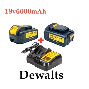 New 18V 6000mAh Liion Battery DCB180 Rechargeable Battery For DEWALT DCB180,DCB181 XJ DCB200,DCB201,DCB201-2,DCB204,DCB20 DCB182