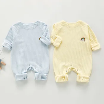 Nové 2020 Novorodenca Dievčatá Pure Color Kombinézach Oblečenie Na Jar, Jeseň, Baby, Dievčatá Remienky Dlhý Rukáv Deti Remienky