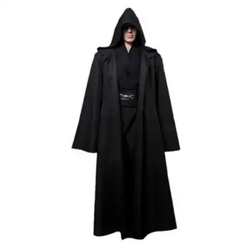 Nové Darth Vader Terry Jedi Čierny Plášť Jedi Knight Plášť S Kapucňou, Halloween Cosplay Kostým Cape Pre Dospelých