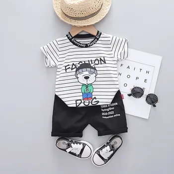 Nové Módne Deti Oblečenie Letné Baby Dievča Oblečenie Chlapci Šport T-Shirt Šortky 2ks/Set Batoľa Bežné Kostým Deti Tepláky