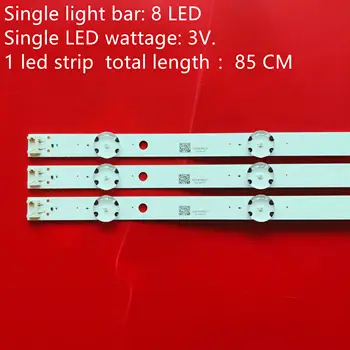 (Nový Kit )9PCS 8LED 850mm podsvietenie LED pásy pre LG Innotek 43UH6030 43UF640 HC430DGN-SLNX1 UF64_UHD_A 43LH60FHD EAV63192501