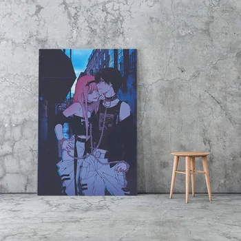 Nula dva a hiro anime estetické plátno maľba dekorácií na stenu umenie fotografie štúdia domov obývacia izba dekorácie vytlačí plagát