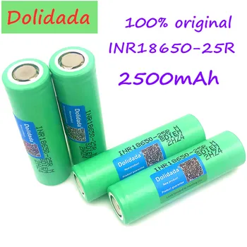 Originálne 3.6 V 18650 2500mah INR18650 25R 2500mah 20A batérie zošrotovanie lítiové batérie skrutkovač baterka
