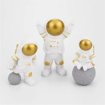 Party Dekorácie 3ks Astronaut Astronaut Narodeninovú Tortu Vňaťou Domácej Strany Piecť Tortu Výzdoba Domov Ploche Dekorácie Doll