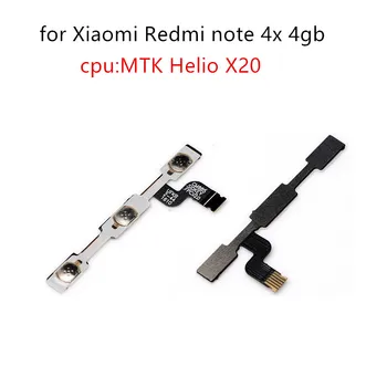 Pre Xiao Redmi Poznámka 4x 4gb MTK Výkon Objem Bočné Tlačidlo Tlačidlo Flex Kábel NA VYPNUTIE Flex Kábel Opravu, Výmenu Súčasti Test