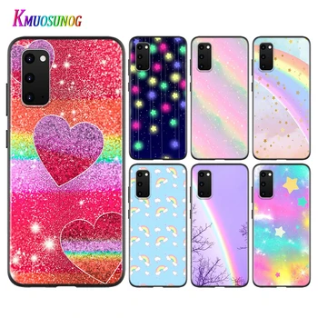 Rainbow Star Bling Lesk Pre Samsung Galaxy S20 FE Ultra Plus A01 A11 A12 A21 A21S A31 A41 A42 A51 A71 UW Telefón Prípade