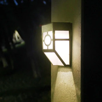 Retro Modelovanie Indukčné Solárne LED osvetlenie Vonkajšie Nástenné Svietidlo Pre Záhradné Dekorácie Nepremokavé Balkón Ulici Dvore Cesta