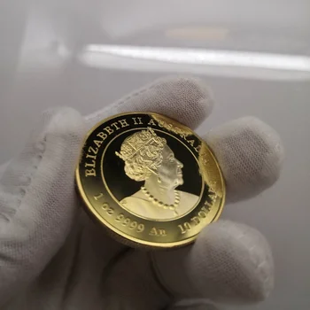 Rok Potkana Austrália Pozlátené Strieborné Pamätné Mince, Medaily 1 oz Mince Odznak