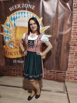 S-6XL Dospelých Žien Tradičný Oktoberfest Kostým Pivo Dievča Jednotný nemecký Bavorského Piva Slúžka Dámske Šaty Up