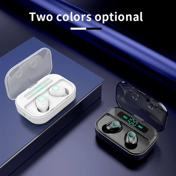 Savioke M7 Bezdrôtové Slúchadlá Bluetooth 5.0 Slúchadlá Mikrofón HD hovory HIFI Športové Headset S nabíjanie BOX Na nabíjanie smartphone