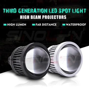 Sinolyn LED High Lúč Projektora Objektív LED Svetlá Devil Eyes Pre H4 H7 9005 9006 Auto Šošovky Svetlometov Hmlové Svetlá K3 5000K 25W urob si sám